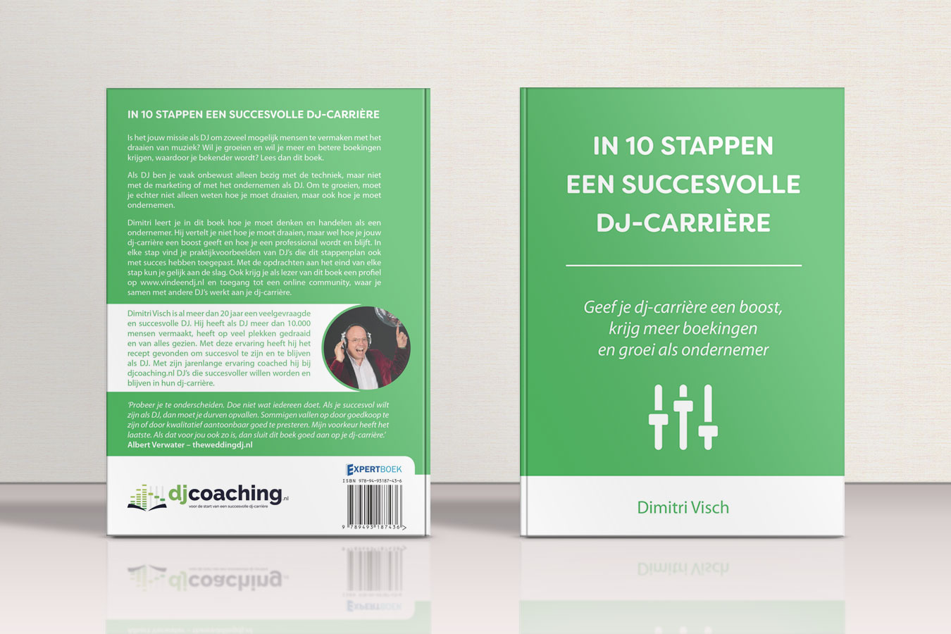cover boek  DJ Coach Dimitri Visch in 10 stappen een succesvolle dj carriere